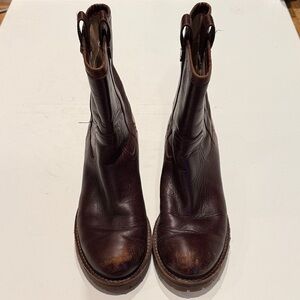 Tory Burch Rich Brown Ankle Boots